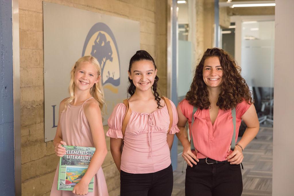 Young female students from Lydian Academy